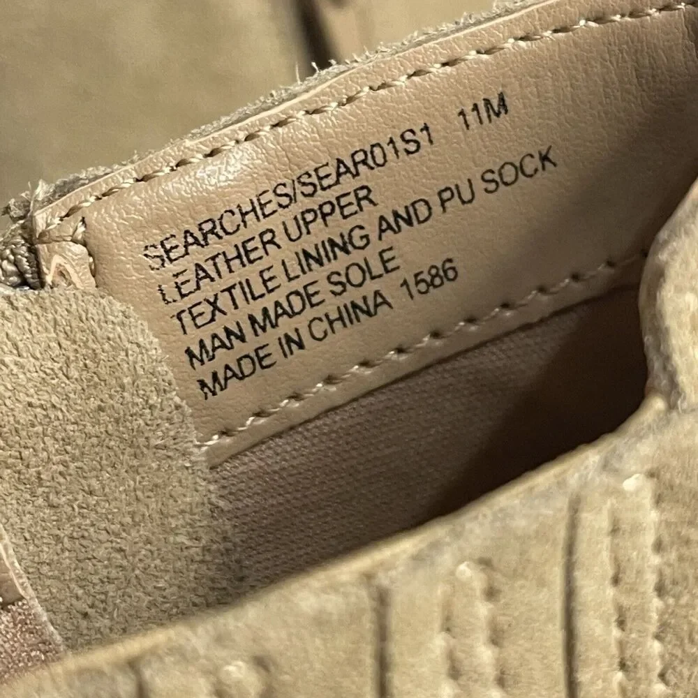 Steve Madden Womens Searches Boot Sand Suede Size 11 M New Without Box